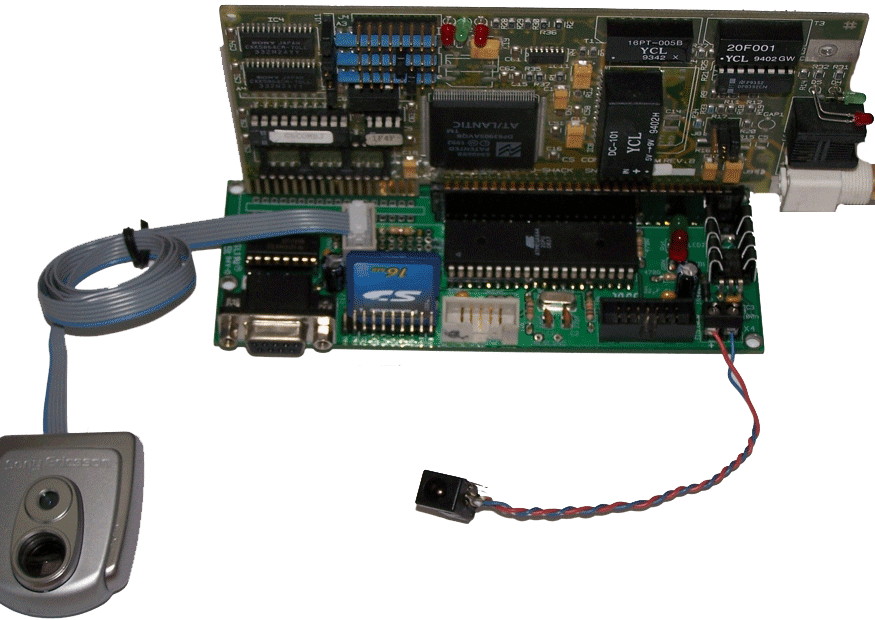 AVR Webserver ISA-Ctrl mit Webcam und SD-Karte