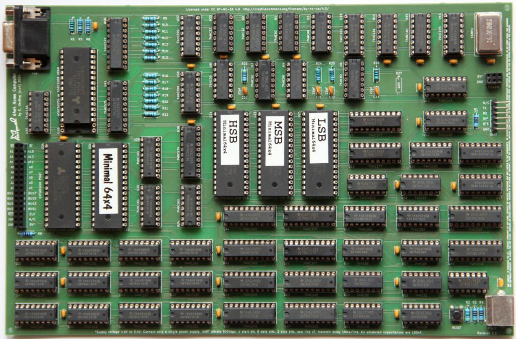 Minimal 64x4 1.1 TTL Computer